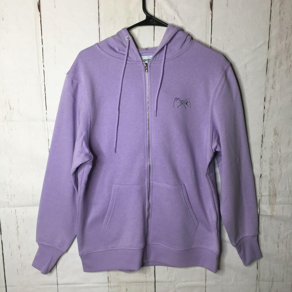 Pinky Promise Womens Zip Oversized Hoodie L NWT